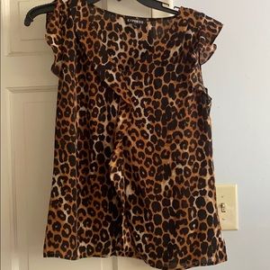 Express Leopard print shirt